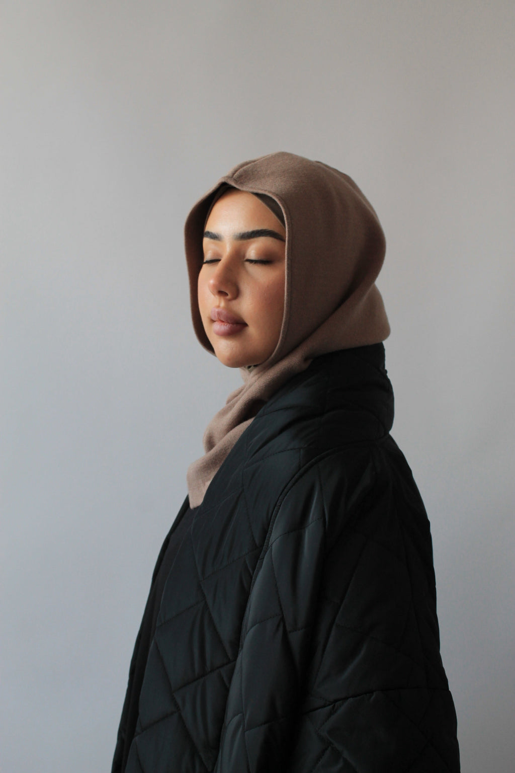 CAGOULE EN MAILLE FINE Marron